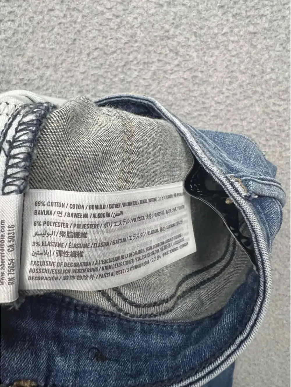 Abercrombie & Fitch Denim Jeans Womens 00S Straight Mid Rise Classic Casual
